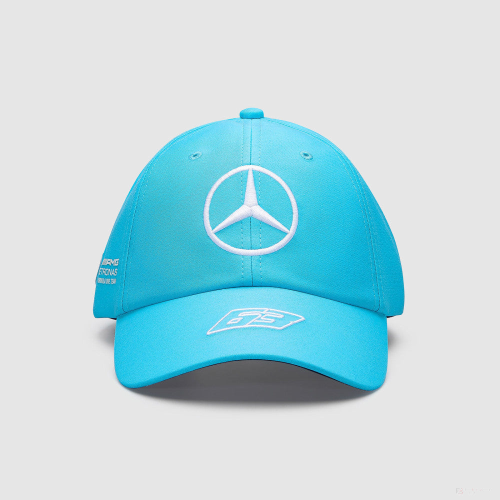 Mercedes Team Kids George Russell Baseball Driver Cap, Blue, 2023