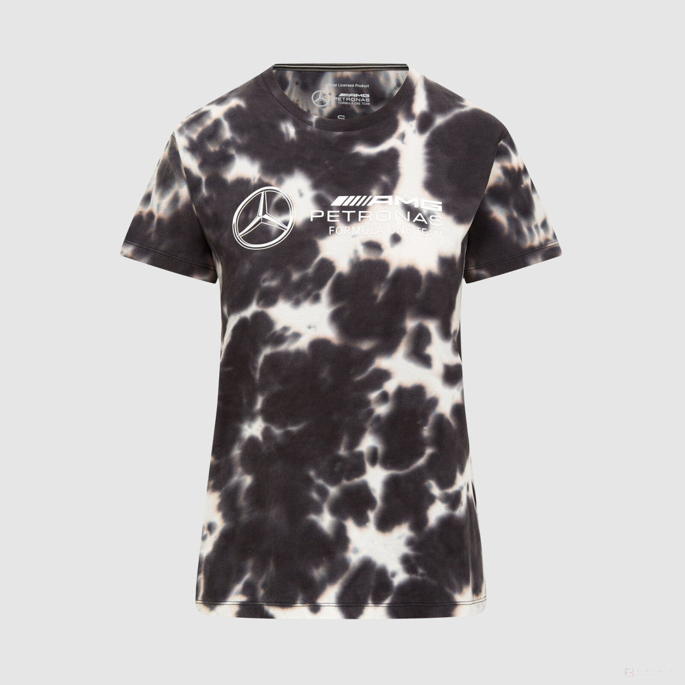 Mercedes Womens Tie Dye Tee, Grey