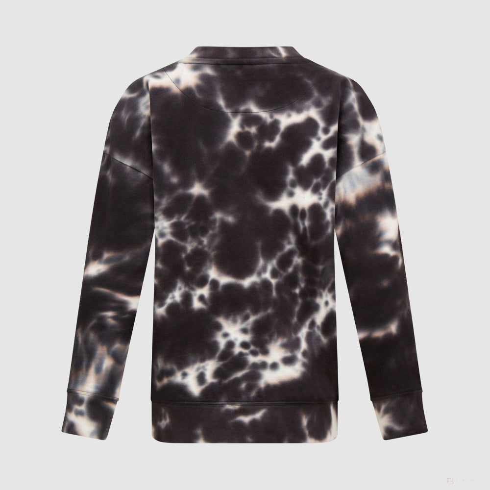 Mercedes Womens Tie Dye Crew, Grey