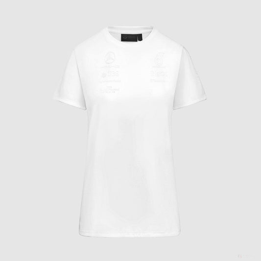Mercedes t-shirt, womens, stealth, white