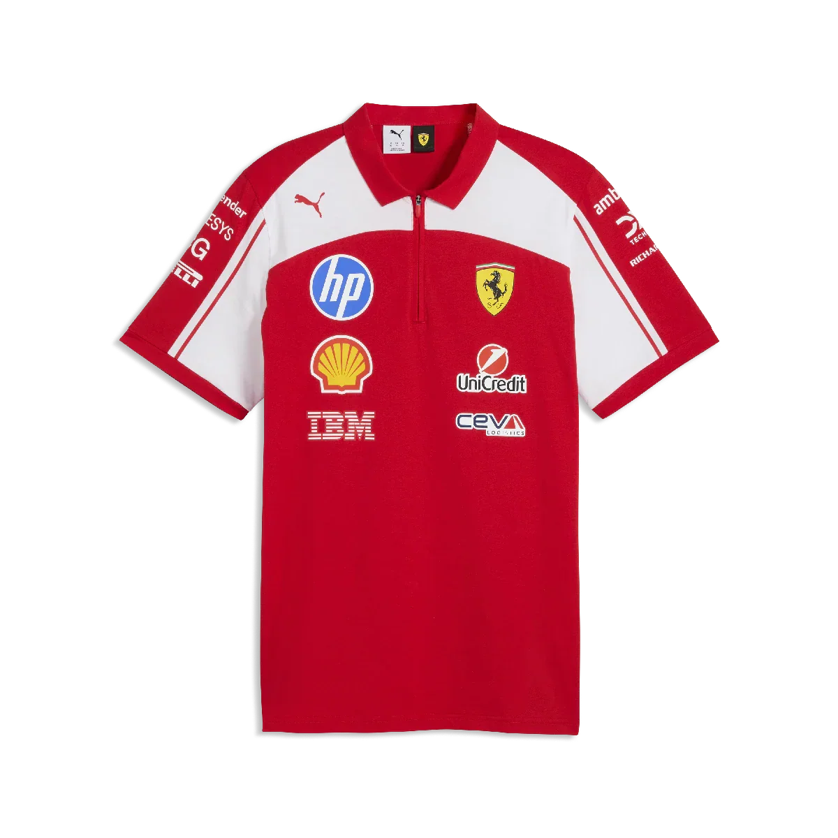 Ferrari polo, team, Puma, red