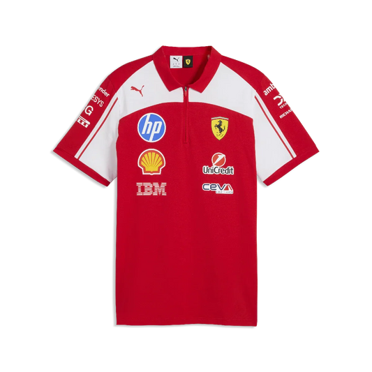 Ferrari polo, team, Puma, red
