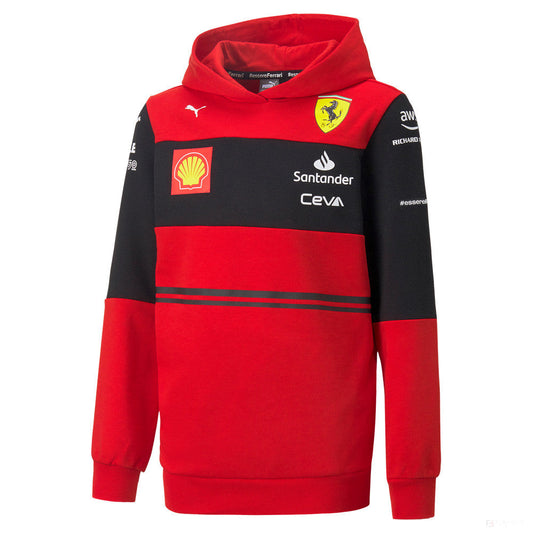 Puma Ferrari Kids Team Sweatshirt, Red, 2022