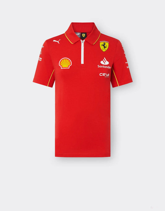 Ferrari polo, Puma, team, women, red, 2024