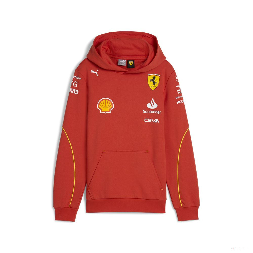 Ferrari hoodie, Puma, team, kids, red, 2024