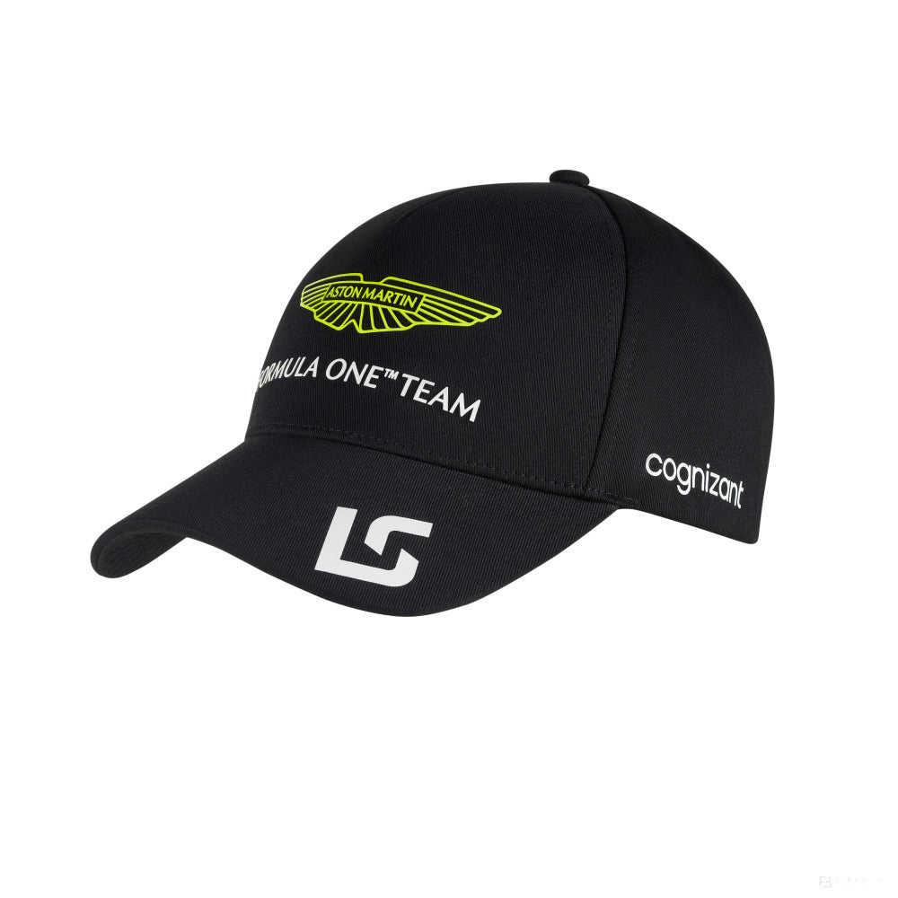 Aston Martin Aramco Cognizant F1 Offiical Lance Stroll Cap - Black, 2023