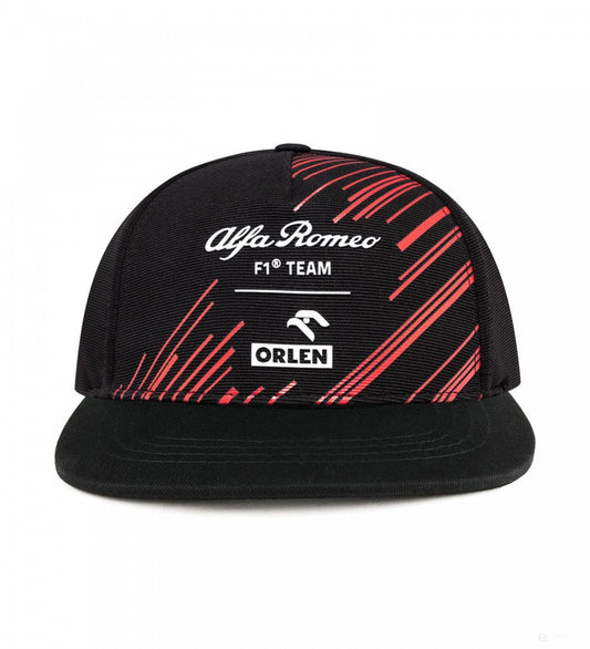 Alfa Romeo Flatbrim Cap, Team Adult, Black, 2022