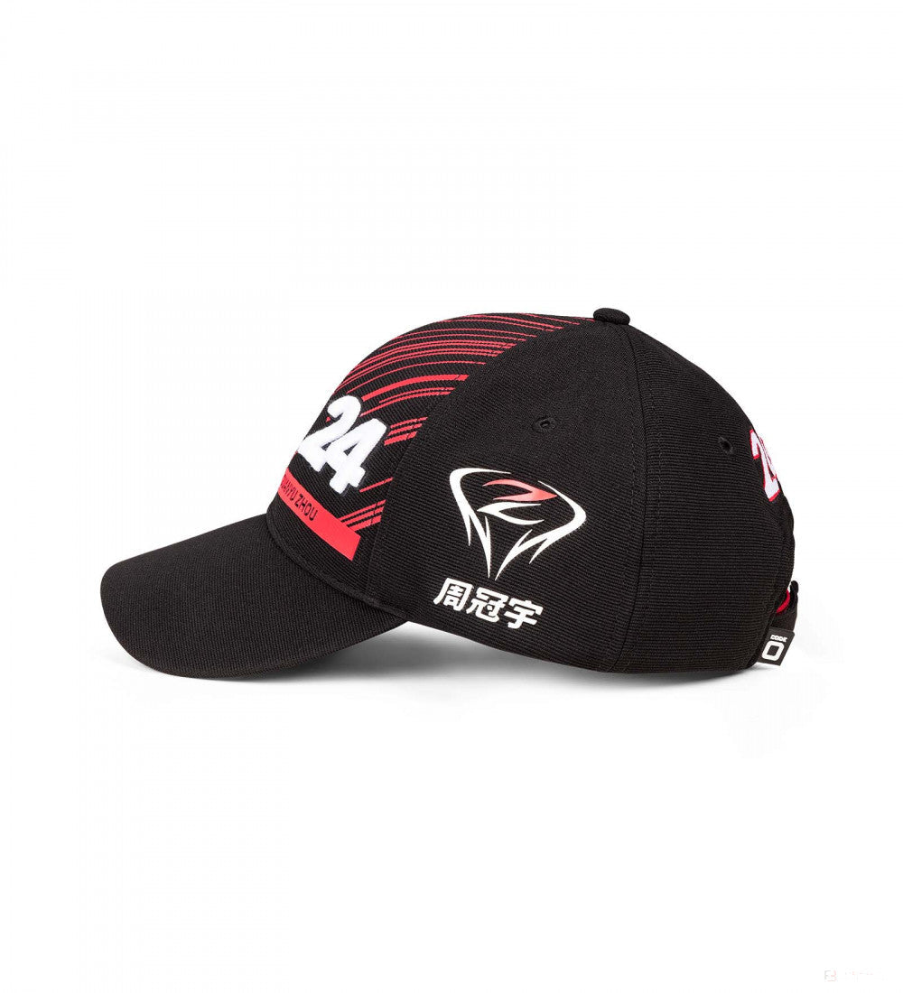 Alfa Romeo Baseball Cap, Zhou Guanyu Team, Adult, Black, 2022