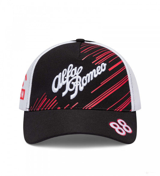 Alfa Romeo Baseball Cap, Robert Kubica Team, Adult, Black, 2022