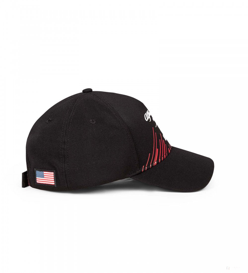 Alfa Romeo Baseball Cap, USA GP, Adult, Black, 2022