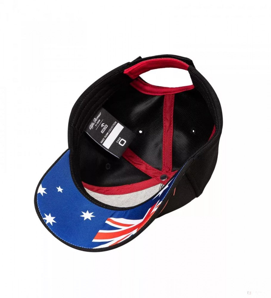 Alfa Romeo Baseball Cap, Australian GP, Adult, Black, 2022