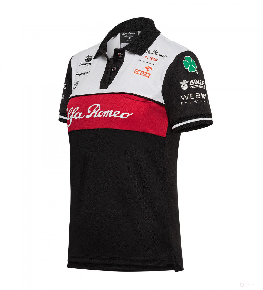 Alfa Romeo Womens Team Polo, Black, 2022