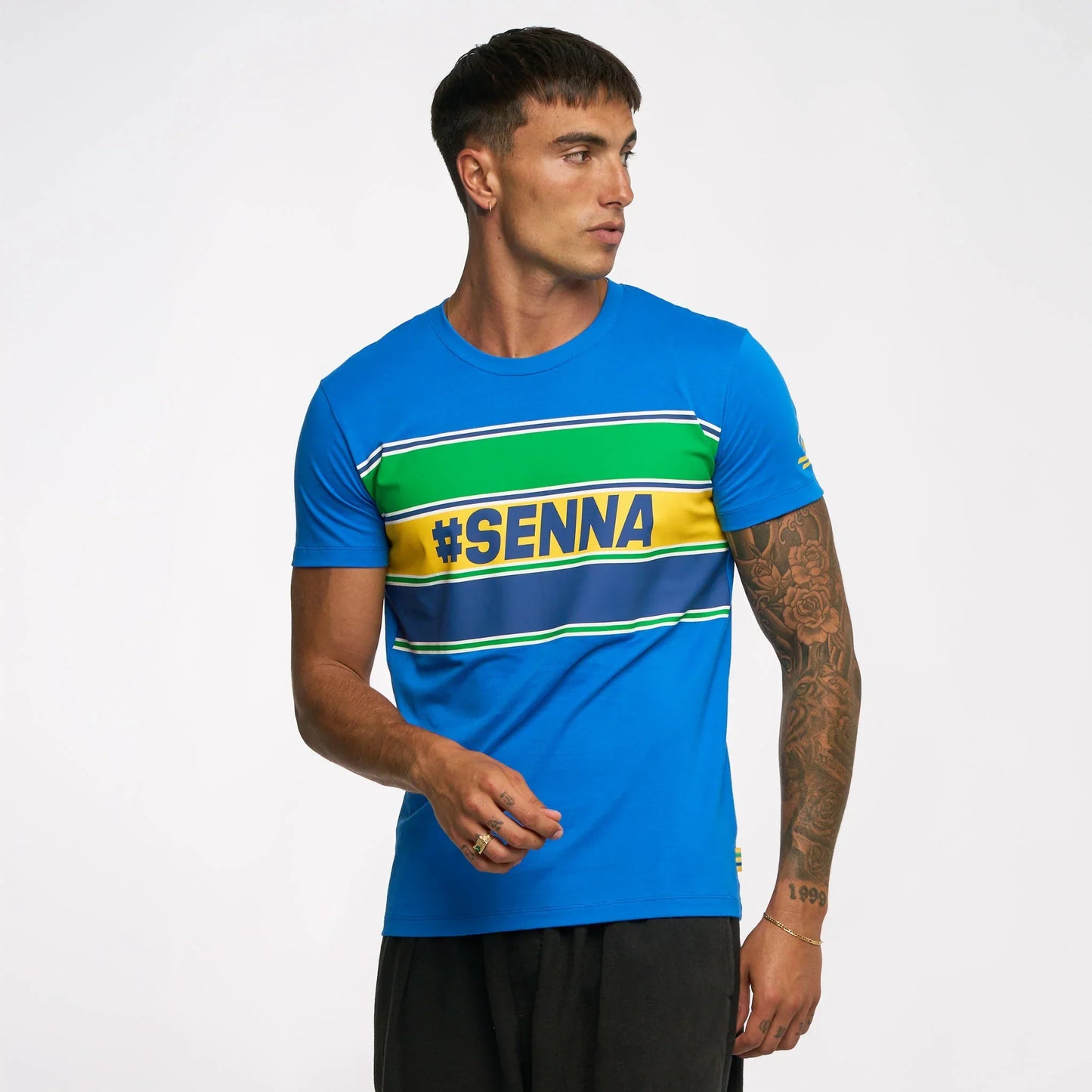 Ayrton Senna t-shirt, #SENNA, blue