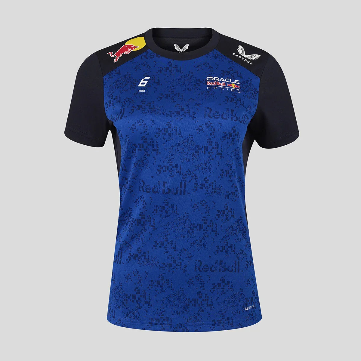 Red Bull t-shirt, team, Isack Hadjar, womens, blue