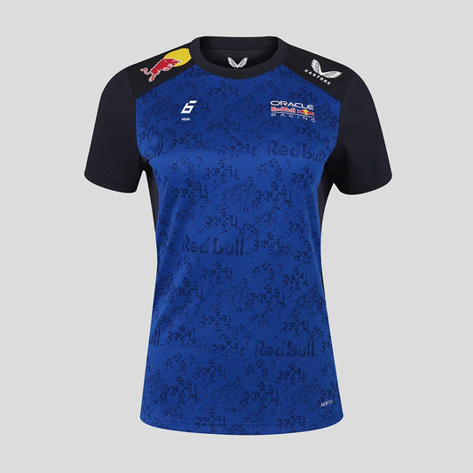 Red Bull t-shirt, team, Isack Hadjar, womens, blue