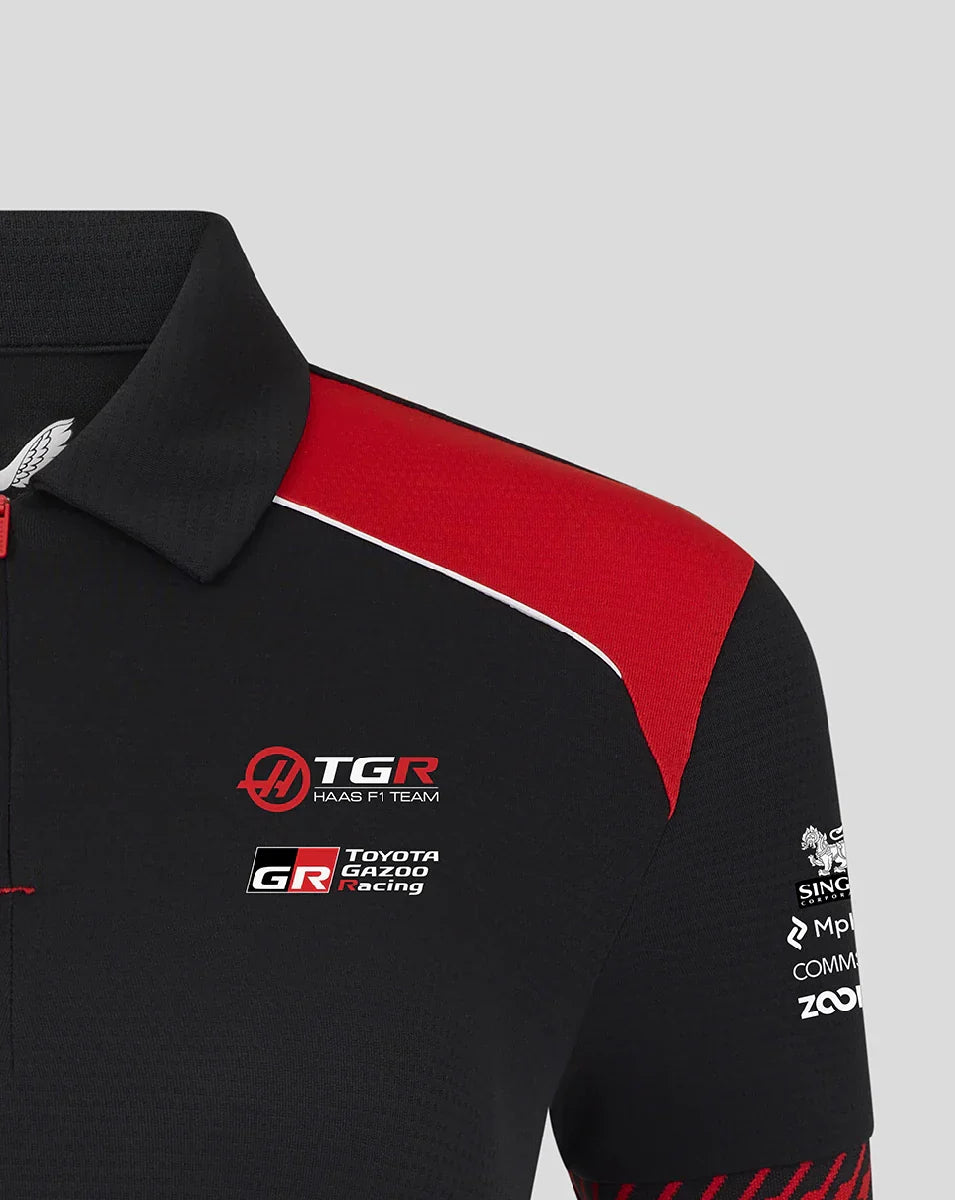 Haas F1 polo, team, womens, black