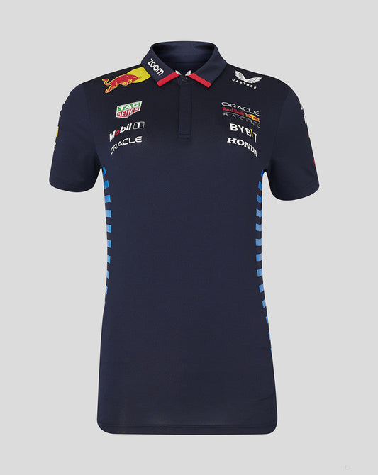 Red Bull polo, Castore, team, women, blue, 2024