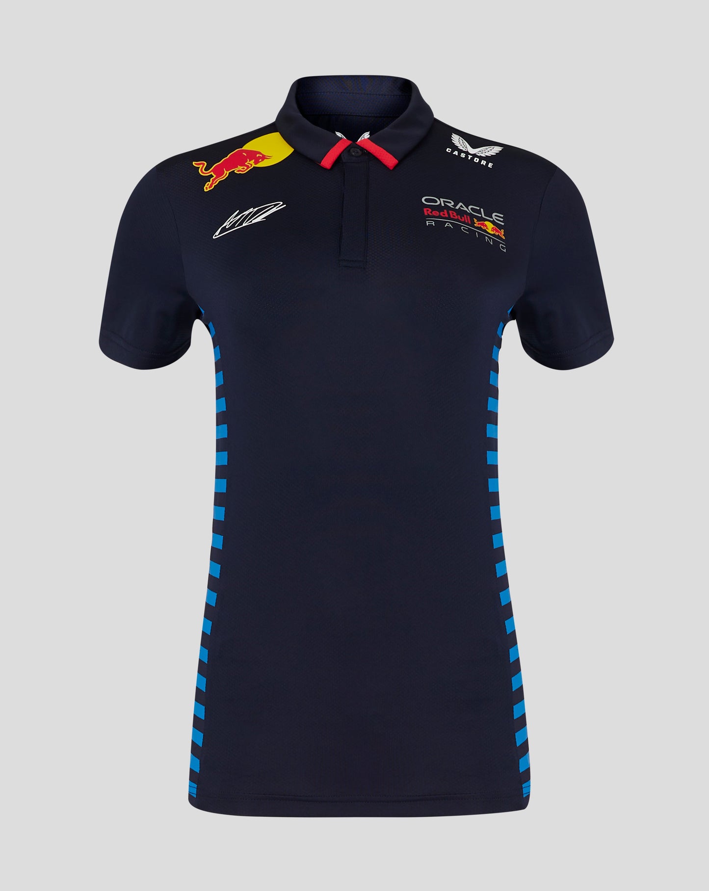 Red Bull polo, Castore, Max Verstappen, women, blue