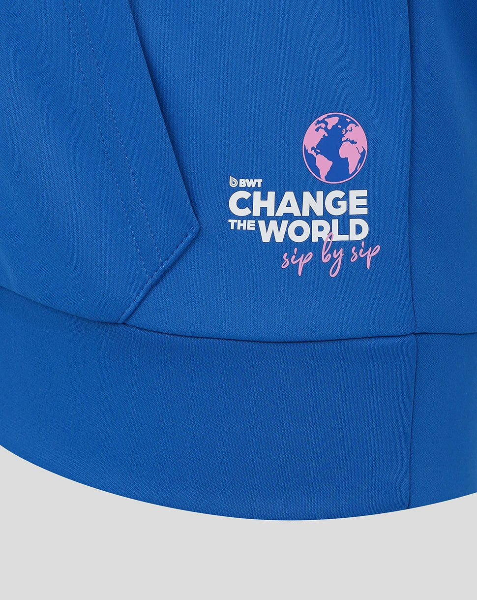 Alpine hoodie, full zip, team, kids, blue