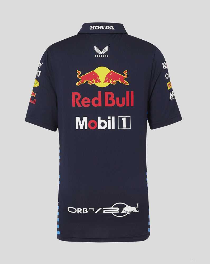 Red Bull polo, Castore, team, kids, blue, 2024
