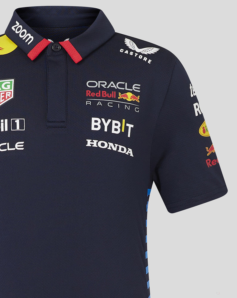 Red Bull polo, Castore, team, kids, blue, 2024