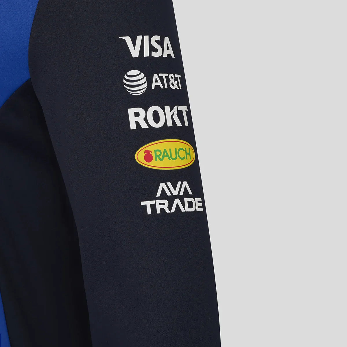 Red Bull hoodie, team, full zip, blue