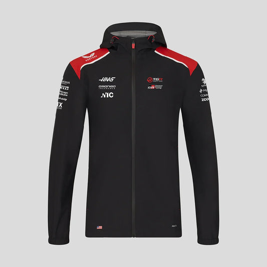 Haas F1 rain jacket, team, black