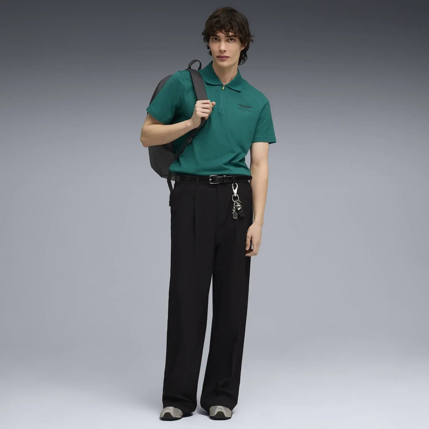 Aston Martin polo, Jaquard, regular fit, Puma, green