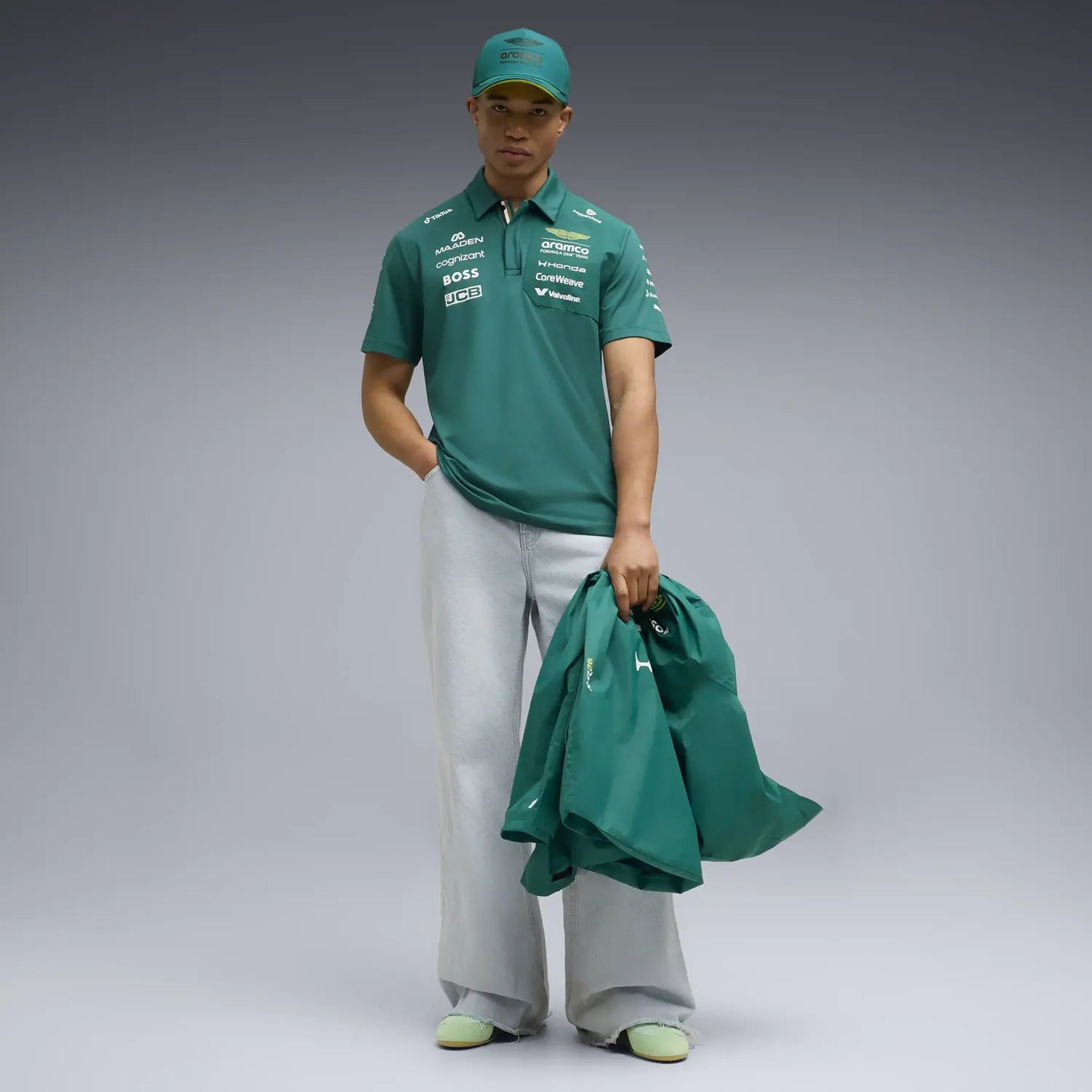 Aston Martin polo, team, green, 2026