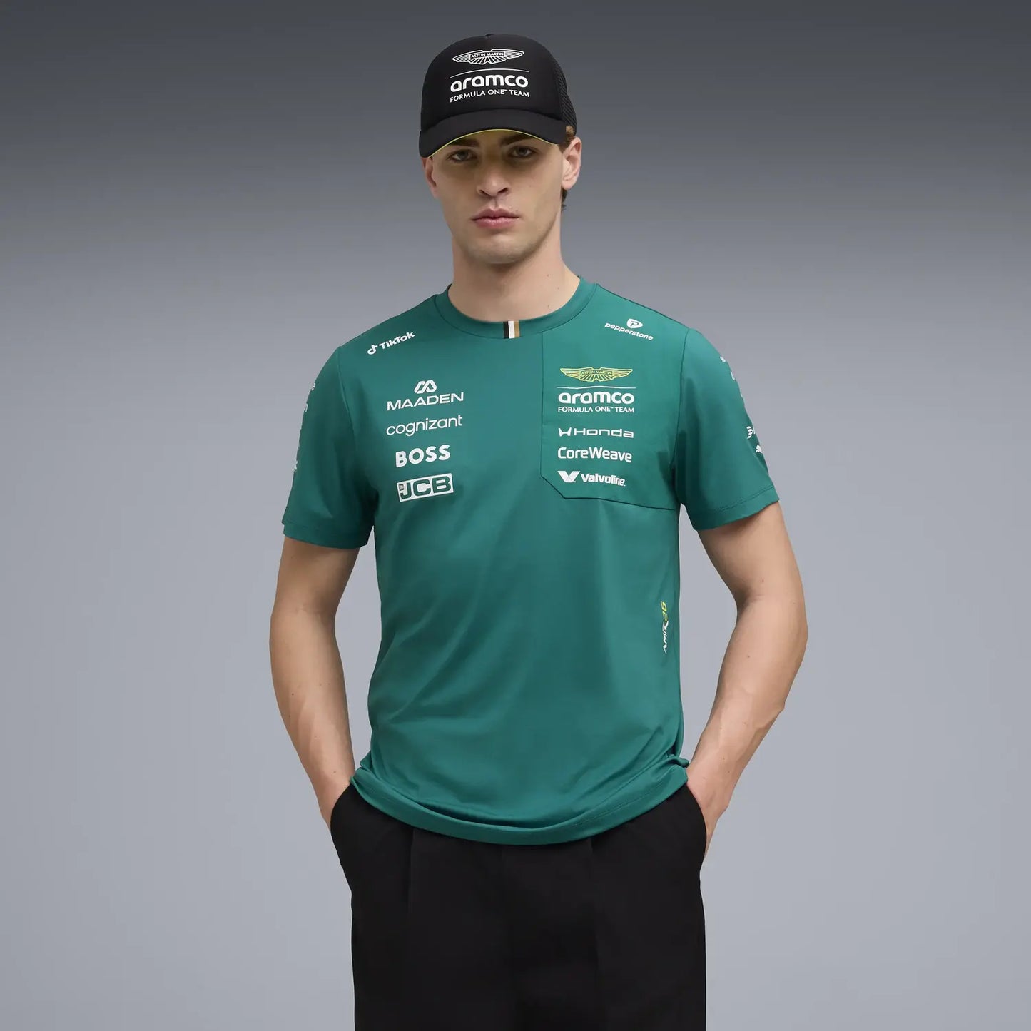 Aston Martin t-shirt, team, green, 2026