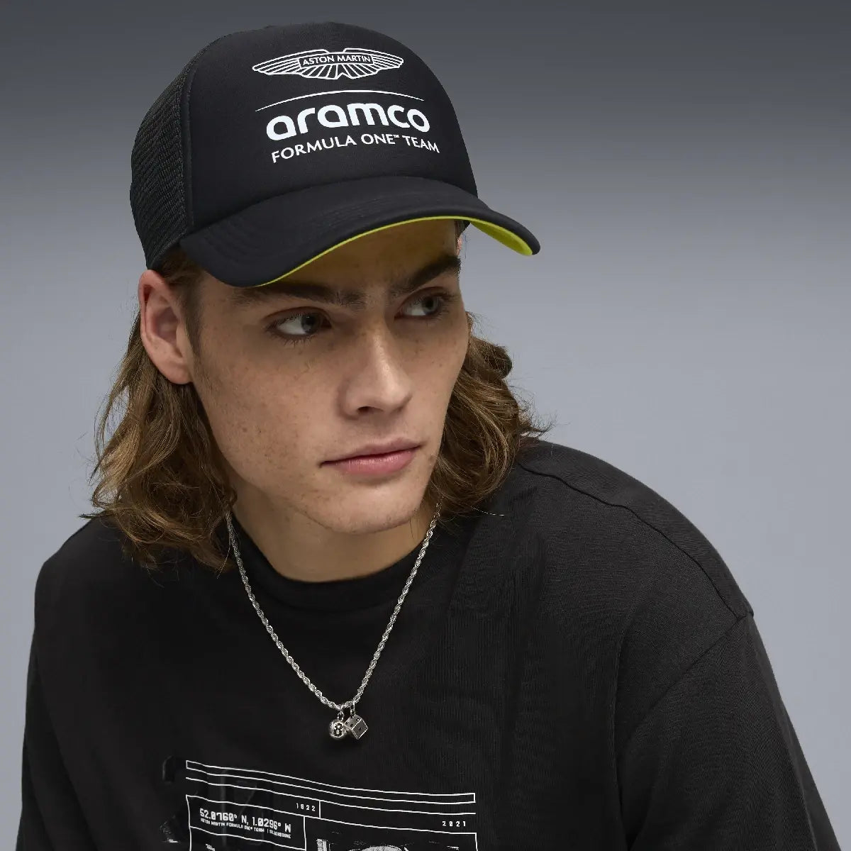 Aston Martin trucker cap, black