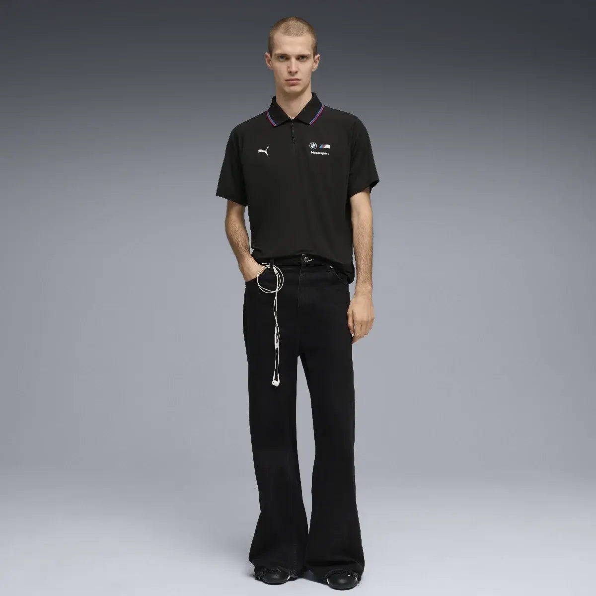 Bmw Mms polo, cloudspun, black