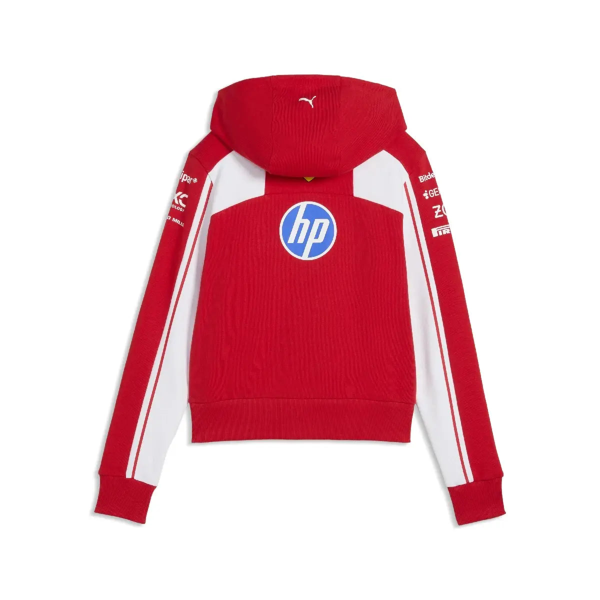 Ferrari hoodie, team, cropped, womens, red