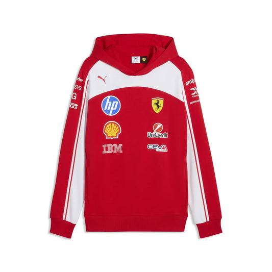 Ferrari hoodie, team, red, 2026