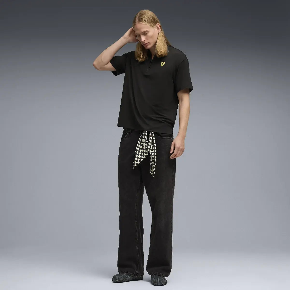 Ferrari polo, cloudspun, black