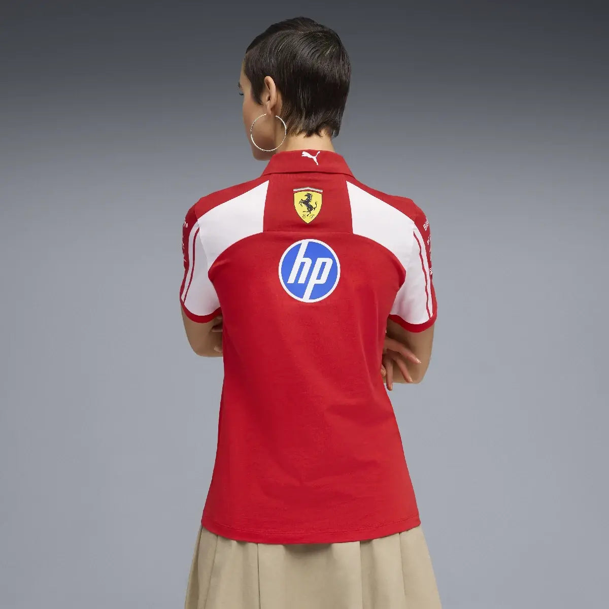 Ferrari polo, team, womens, red
