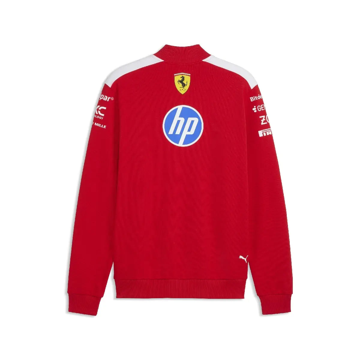 Ferrari sweatshirt, team, half zipped, T7, red