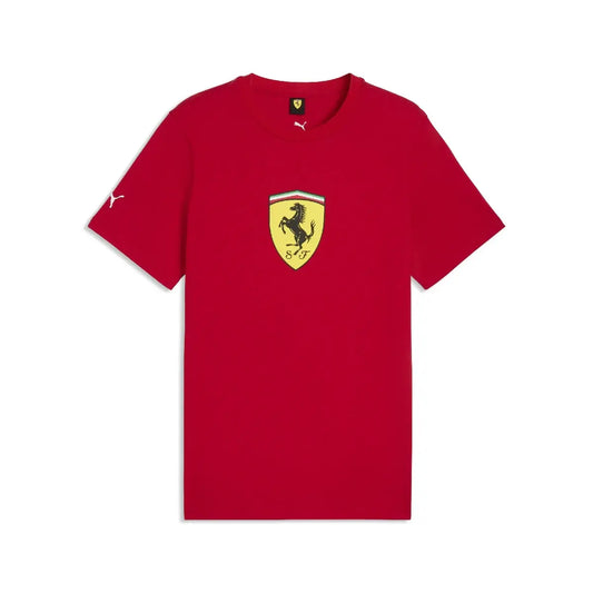 Ferrari t-shirt, colored shield, red