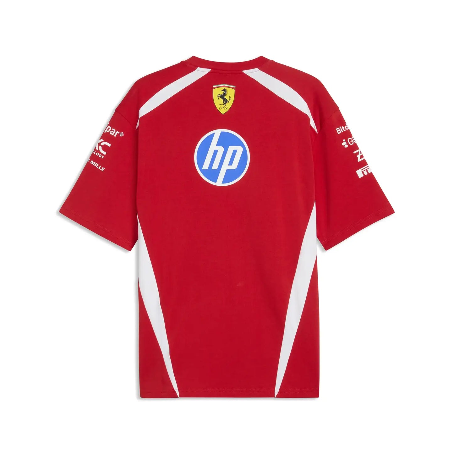 Ferrari t-shirt, team, drivers authentic, red, 2026