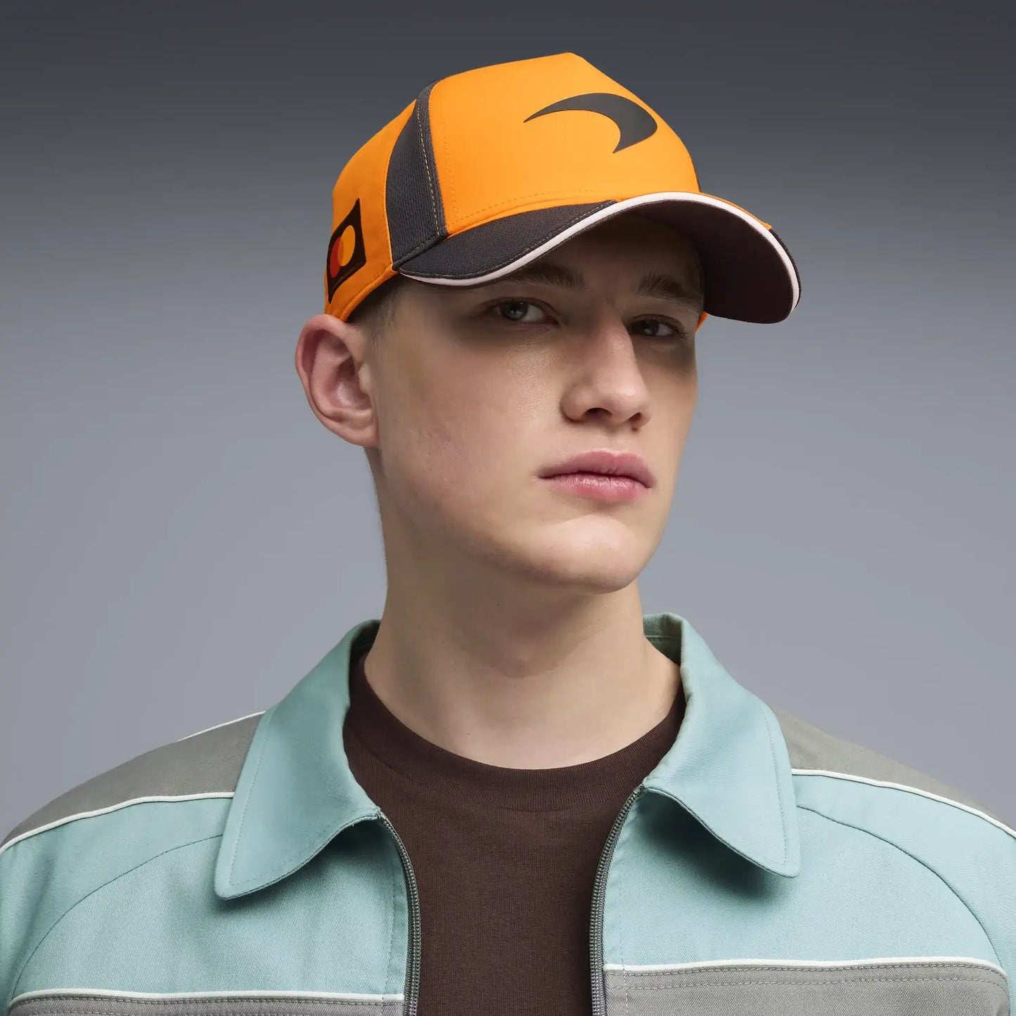 McLaren cap, team, papaya