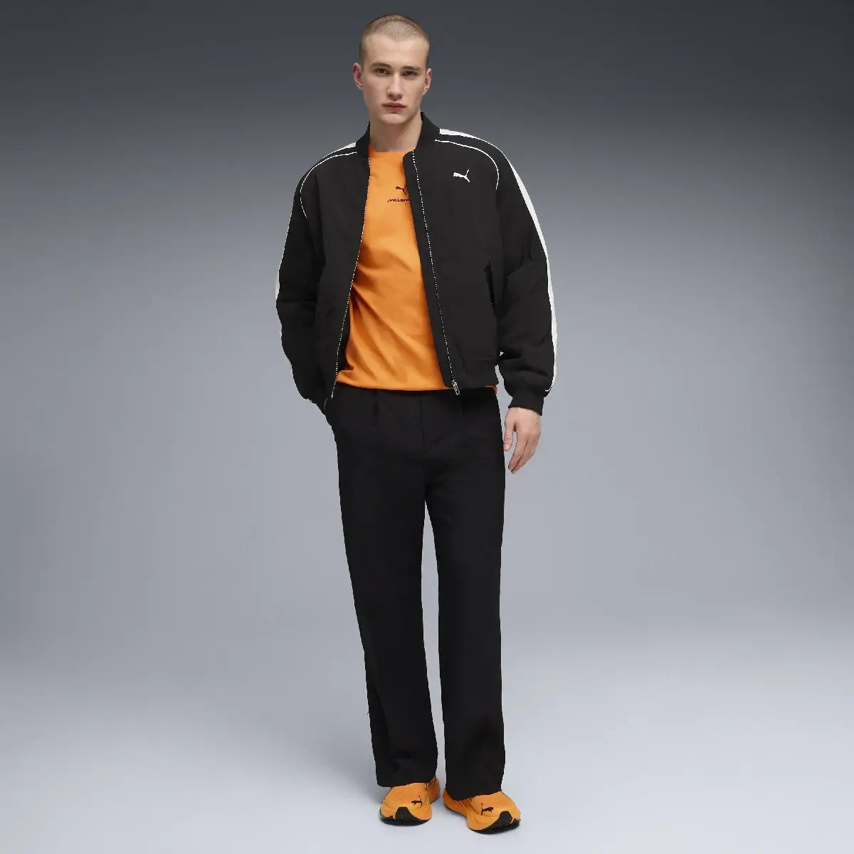McLaren t-shirt, small logo, papaya
