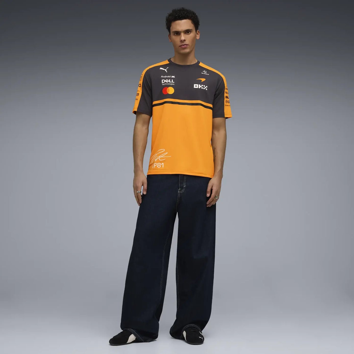McLaren t-shirt, team, Oscar Piastri, papaya, 2026