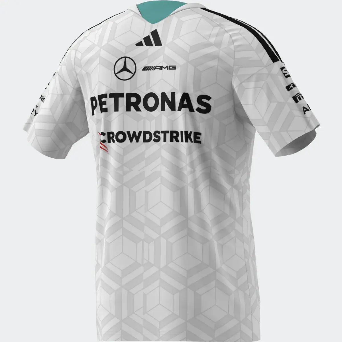 Mercedes t-shirt, team, adidas, drivers, white