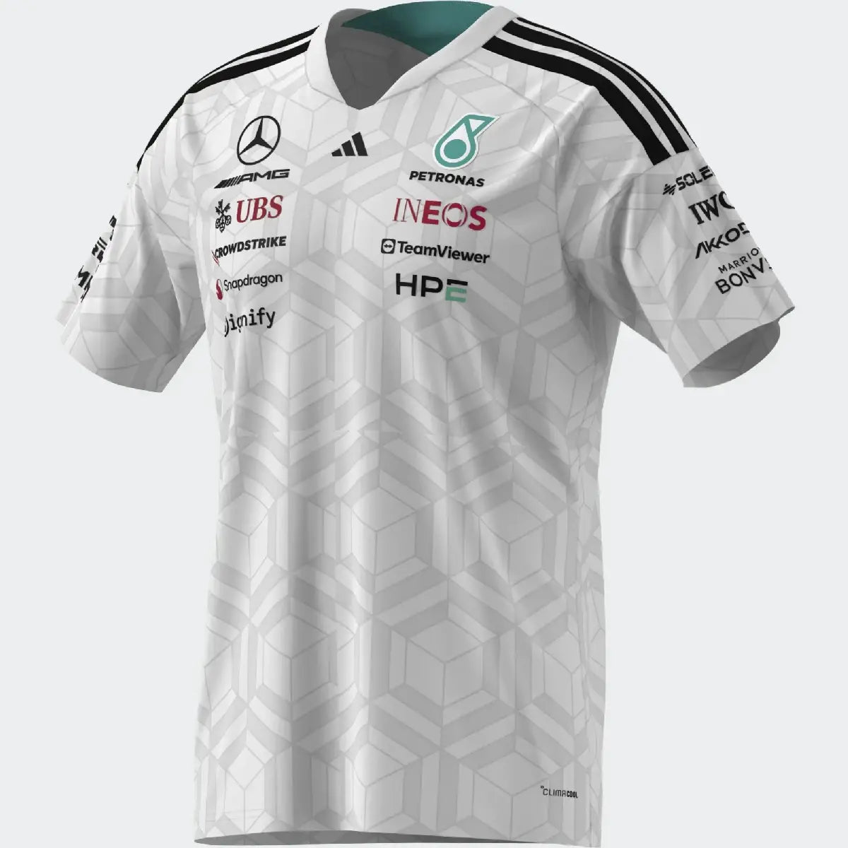Mercedes t-shirt, team, adidas, drivers, white