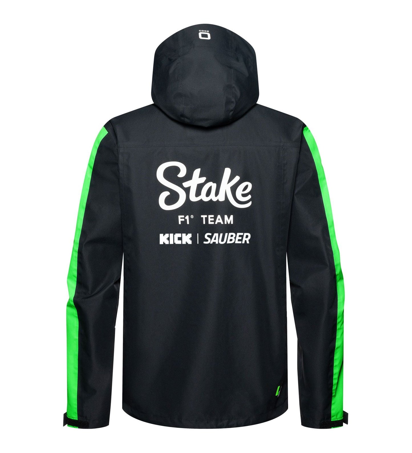 Kick Sauber jacket, CODE ZERO, team, rain, black, 2024