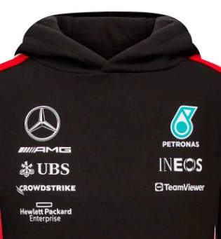 Mercedes Team Kids Hoody, Black, 2023